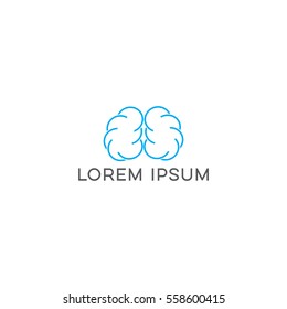 Brain logo vector 1