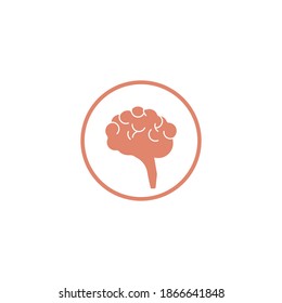 Brain Logo vector design illustration,icon Template background.