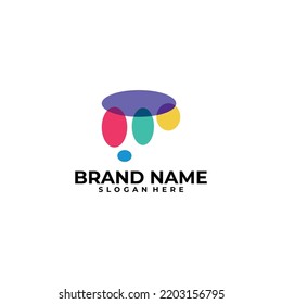 brain logo vector design template