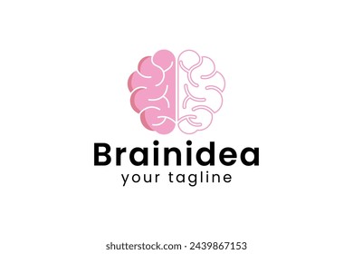 Brain Logo Vektor-Symbol Illustration