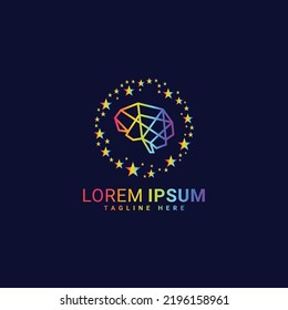 Brain logo vector illustration design