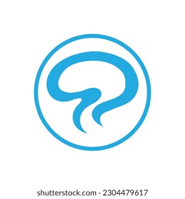 Brain logo vector illustration icon template design
