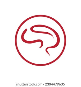 Brain logo vector illustration icon template design