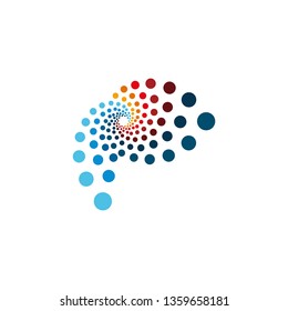 brain logo vector template