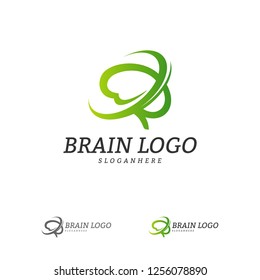 Brain Logo Vector Template. Brain Logo Concepts