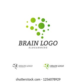 Brain Logo Vector Template. Brain Logo Concepts
