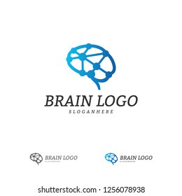 Brain Logo Vector Template. Brain Logo Concepts