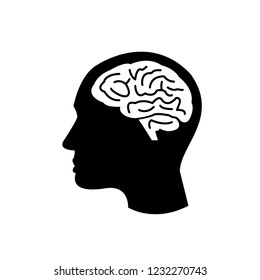 brain, main icon vector