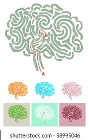a brain maize - from A to B