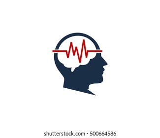 Brain Medic Brain Signal Logo Design Template