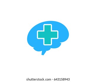 Brain Medicine Icon Logo Design Element