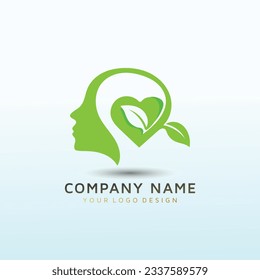 brain and mental wellness company logo design