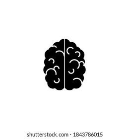 Brain, mind or intelligence line art vector icon for apps and websites