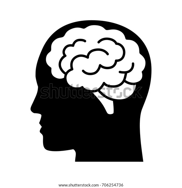 Brain Mind Side View Inside Head Stock Vector Royalty Free 706254736