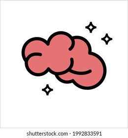 Brain Mindset icon vector design illustration