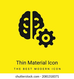 Hirnminimalgelbes Material-Symbol