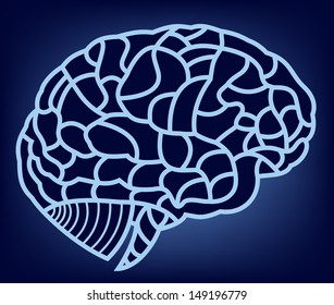 brain model. EPS10 illustration 
