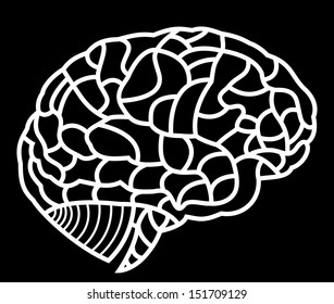 brain model. EPS10 illustration 