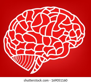 brain model. EPS10 illustration