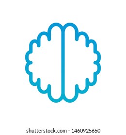 The brain with a modern form. Logo design for technology businesses.
