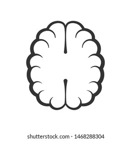 Brain with a modern form. Logo for the technology business. Cool design for brands or labels.