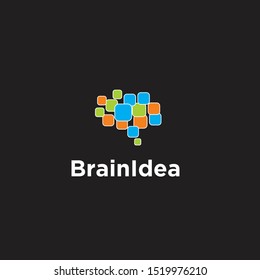 brain modern logo. icon design template