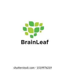 brain modern logo icon design template