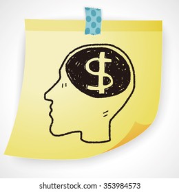 brain money doodle