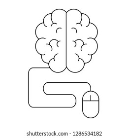 brain with mouse