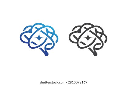Brain Network Logo Design for Artificial Intelligence Technology