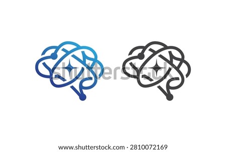 Brain Network Logo Design for Artificial Intelligence Technology