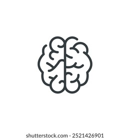 Inteligência de neurônio cerebral ícone da medicina médica da mente, ilustração vetorial