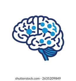 Cérebro com neurônios em destaque para esquizofrenia Compreendendo os Aspectos Neurológicos