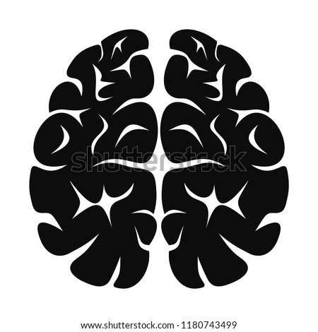 Brain neurons icon. Simple illustration of brain neurons vector icon for web design isolated on white background