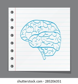 brain on paper