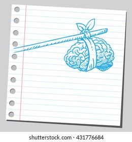 Brain on stick