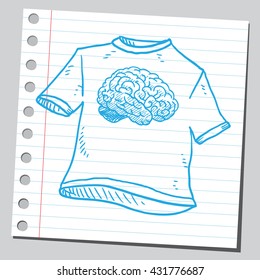 Brain on t-shirt