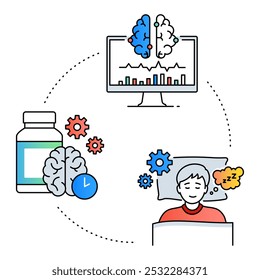 Brain Optimization. Cognitive Enhancement, Brain Health Boost, Mental Clarity.