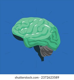 brain organ concept vector design illustration