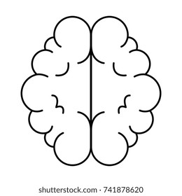 brain organ isolated icon