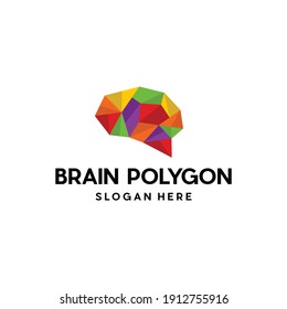 Brain Origami Colorful Logo Design