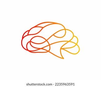 Skizze-Linie-Art-Monoline-Logo, Vektorsymbol