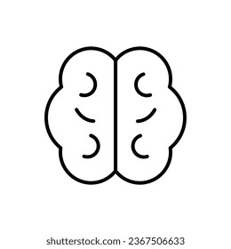 Signo de esquema cerebral para aplicaciones, sitios web, etc