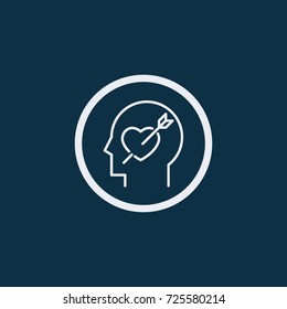 Brain passion icon