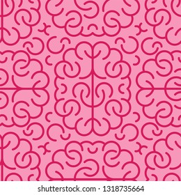 Brain pattern. Brains background. texture vector illustration