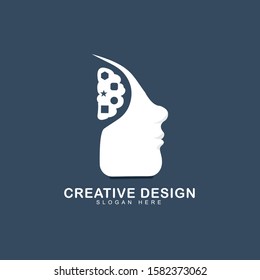 Brain people logo design, Design and creative service logo, Logo for designer or illustrator