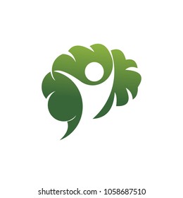 brain people logo template