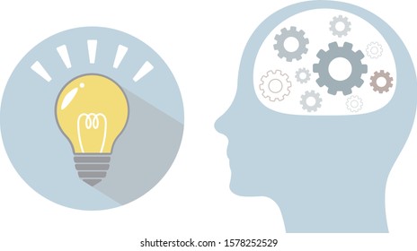 In the brain of the person who flashed the idea