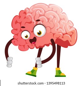 Brain Waving Illustration Vector On White Stock Vector (Royalty Free ...