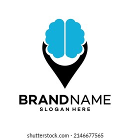 brain point Icon Logo Design Template Illustration Vector